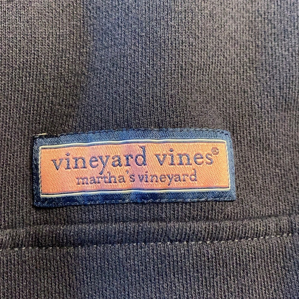 Navy New Jersey Vineyard Vines quarter zip - Picture 4 of 7